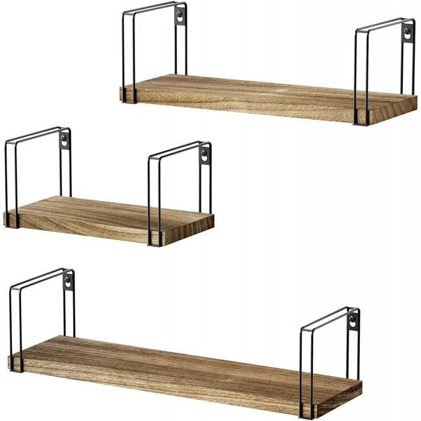 Rustic Hanging Shelves Wall Set for Home